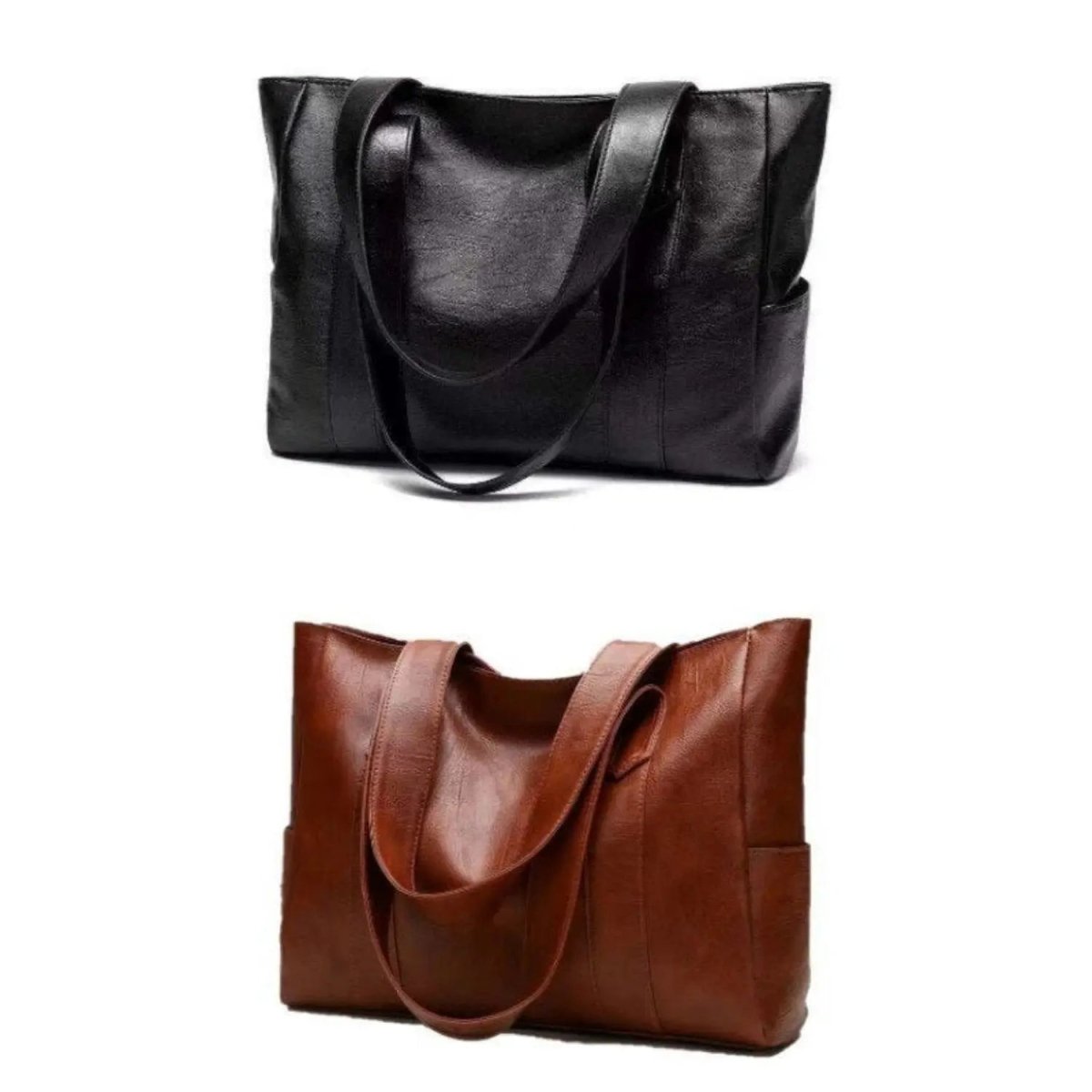 BowLift | Elegant leather shoulder bag with retro touch and smooth surface