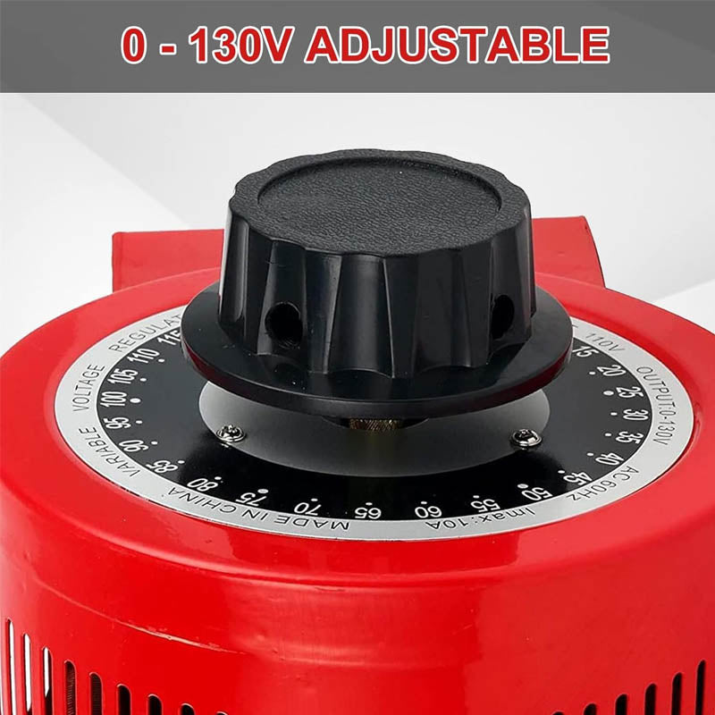 BowLift | 1000VA Auto Variable Voltage Transformer 10 Amp 110V Input 0-130V Output AC Voltage Regulator Power Supply