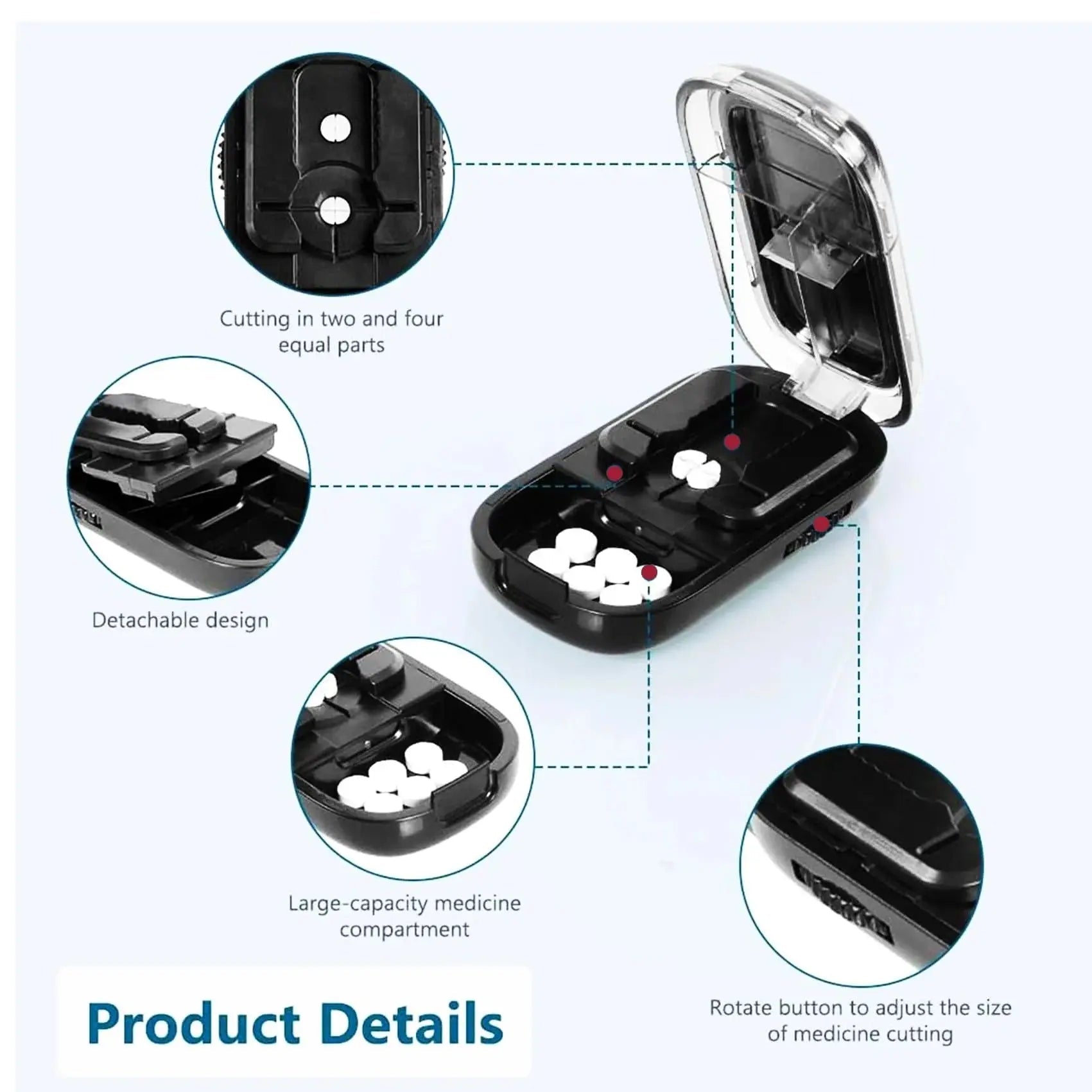 BowLift | Adjustable Pill Cutter with Precision Blade
