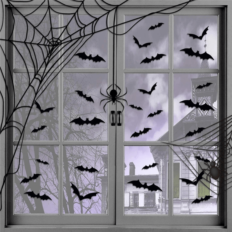 BowLift | 3D Bat Wall Decals – Halloween Decoration Set for Walls & Parties