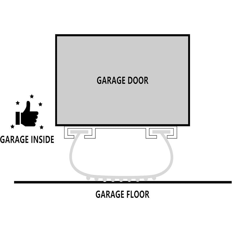 BowLift | Universal Garage Door Bottom Seals Rubber U Shape +O Ring Combination Garage Door Weather Stripping