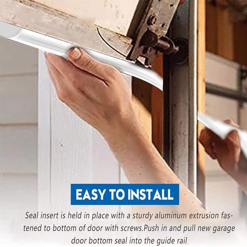 BowLift | Universal Garage Door Bottom Seals Rubber U Shape +O Ring Combination Garage Door Weather Stripping
