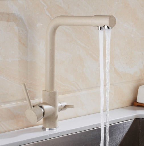 BowLift | Filtered Water Kitchen Faucet Double Handle Faucet