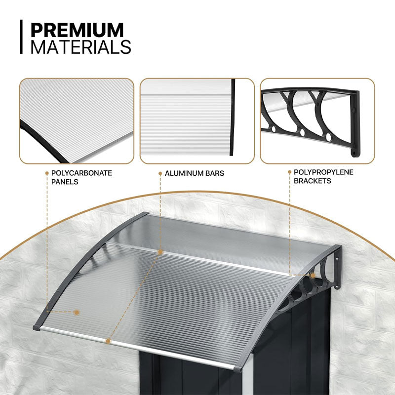 BowLift | Household Transparent Pc Sun Panel, Balcony Window Door Terrace Awning