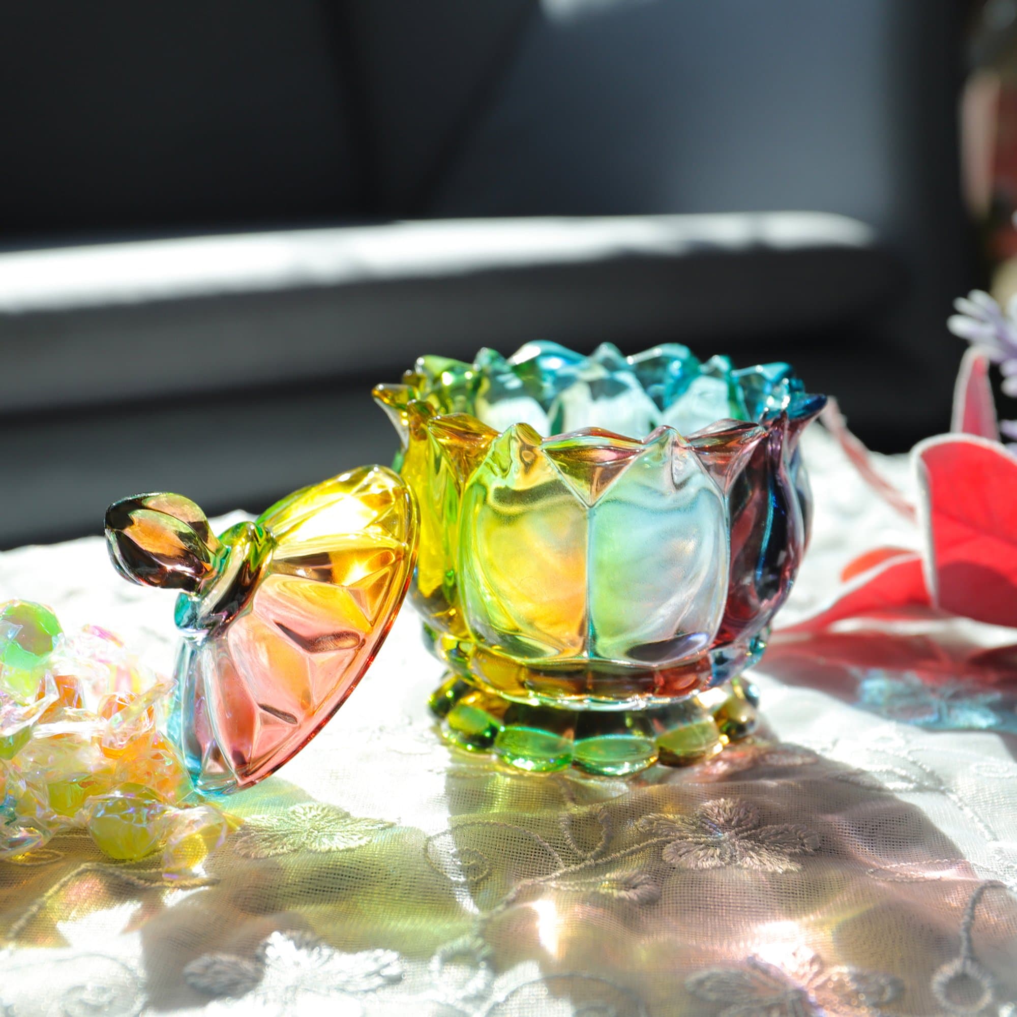 BowLift | Iridescent Sugar Bowl with Lid