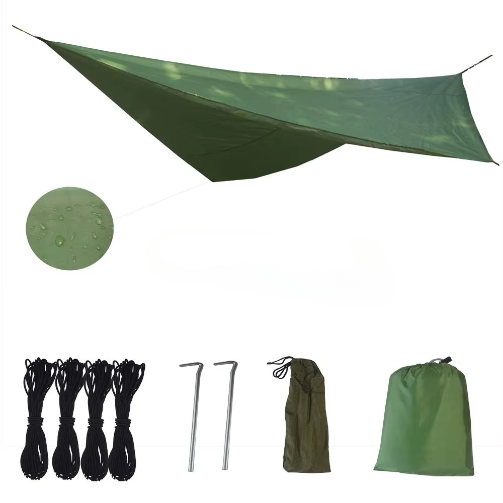 BowLift | 2-Person Outdoor Hammock with Mosquito Net - Portable Parachute Fabric Camping Bed