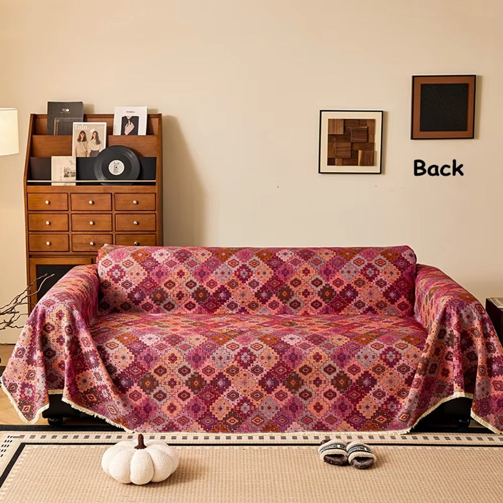 BowLift | Zahara Geometric Tribal Kilim Sofa Cover