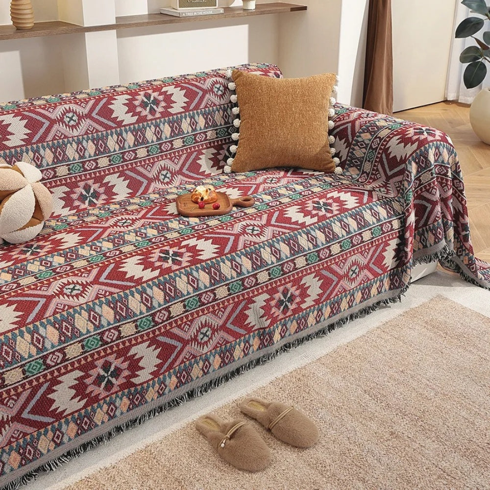 BowLift | Zarela Boho Chenille Sofa Cover