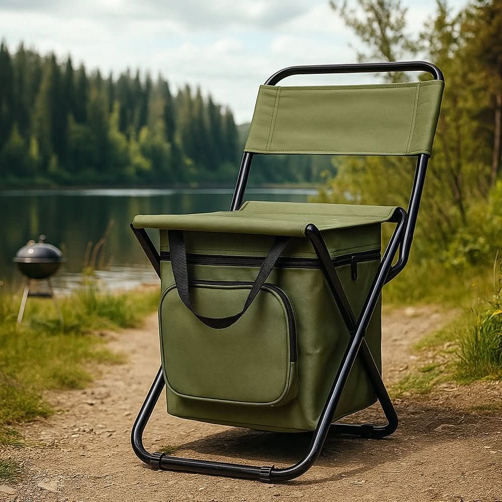 BowLift | Folding chair with backrest & integrated cool bag