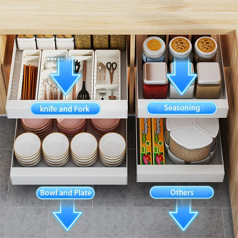 BowLift | Expandable Kitchen Cabinet Organizer