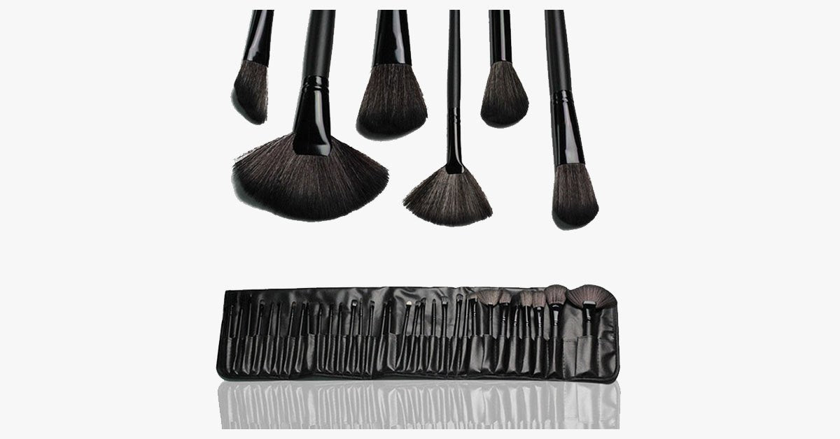 BowLift | Black Makeup Brush Set with 32 Brushes and Case – A Complete Makeup Savior