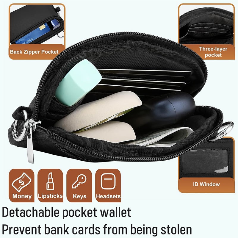 BowLift | Adjustable Phone Lanyard Crossbody Strap with Wallet