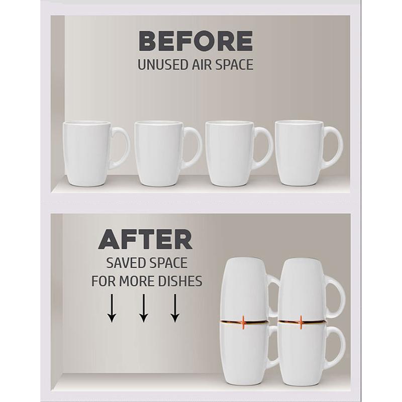 BowLift | Coffee Mug Organizers and Storage, (6-Pack)