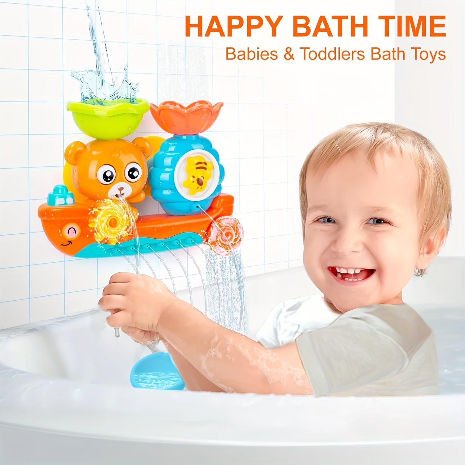 BowLift | Baby Bath Toy Floating Bear Boat
