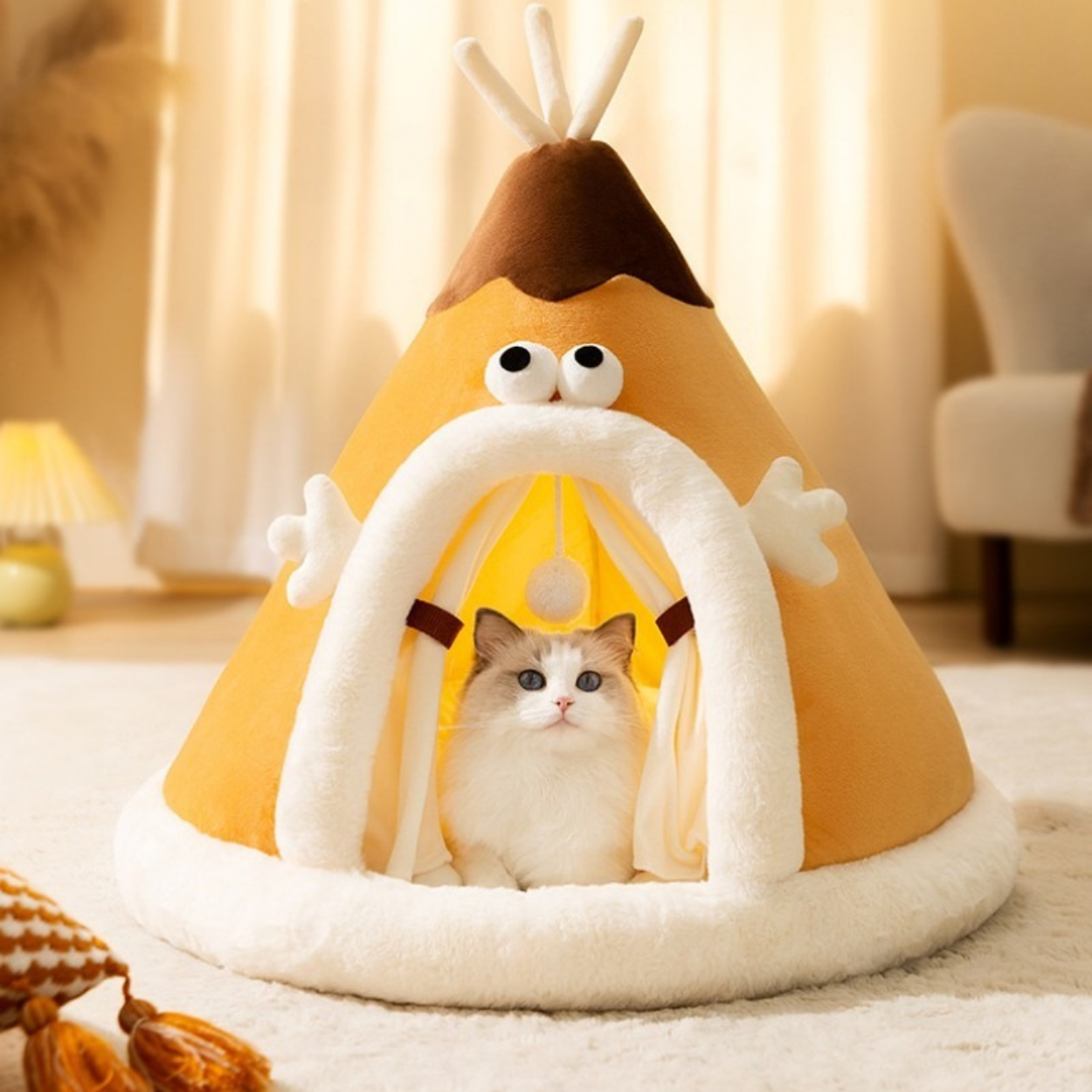 BowLift | Cat Bed Tent in Soft Fleece Fabric