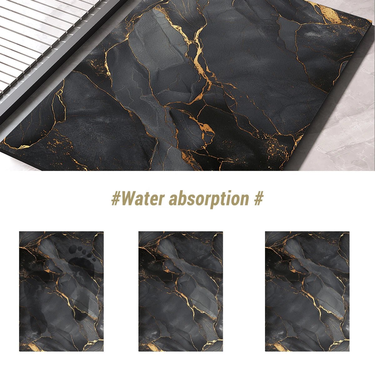 BowLift | AbsorbaMat – Quick-Drying Non-Slip Bath Mat for Safe & Comfortable Steps