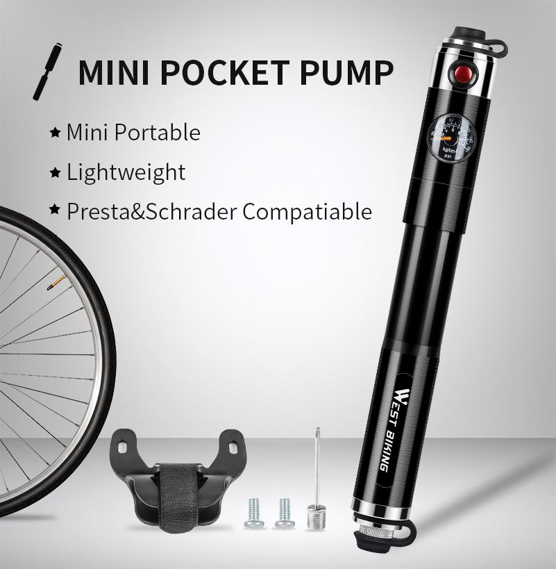 BowLift | Bike Pump - Mini Bike Pump - Hand Bike Pump