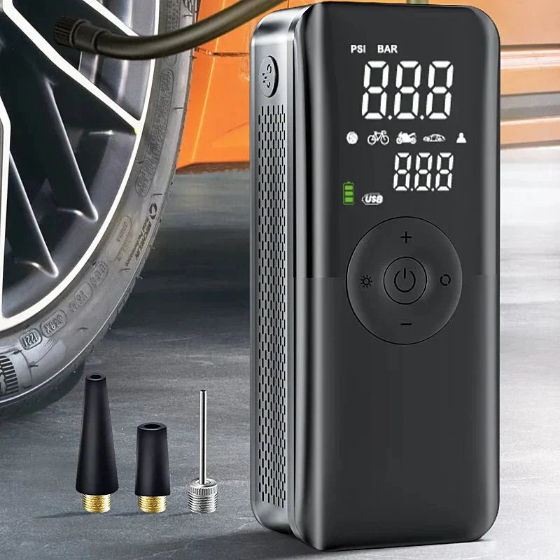 BowLift | AirGo Max – Portable Tire Inflator with Digital Display & 150 PSI Power