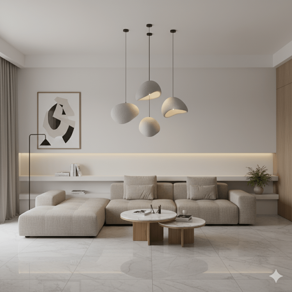 BowLift | AMBRA SHINE – Elegant Pendant Light with Dimmable Warm Glow