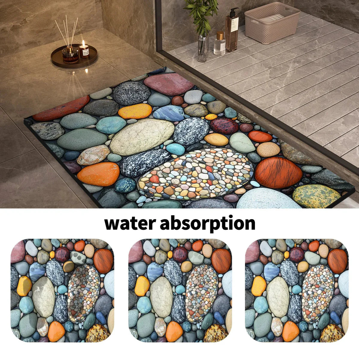 BowLift | AQUASOFT BATH MAT – Diatomite Bath Mat for Safety & Comfort