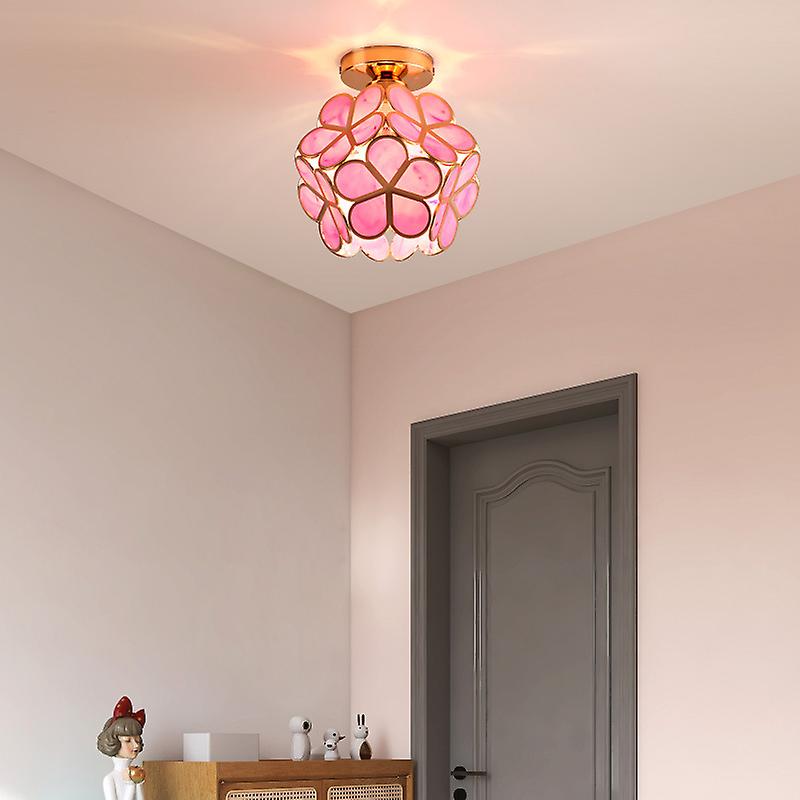 BowLift | Artistic Glass Ceiling Lamp with Flower Pattern - FlowerHall
