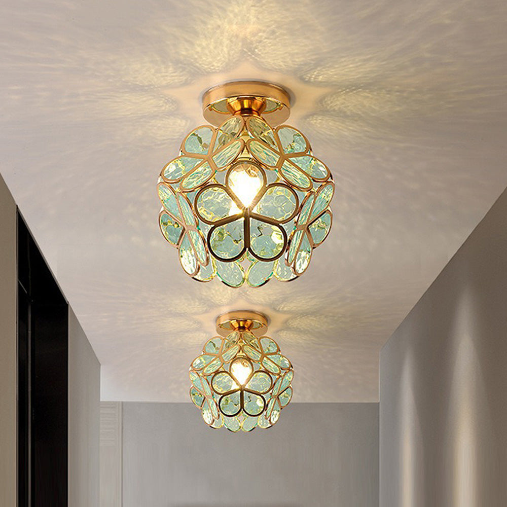 BowLift | Artistic Glass Ceiling Light with Floral Design - FlowerHall