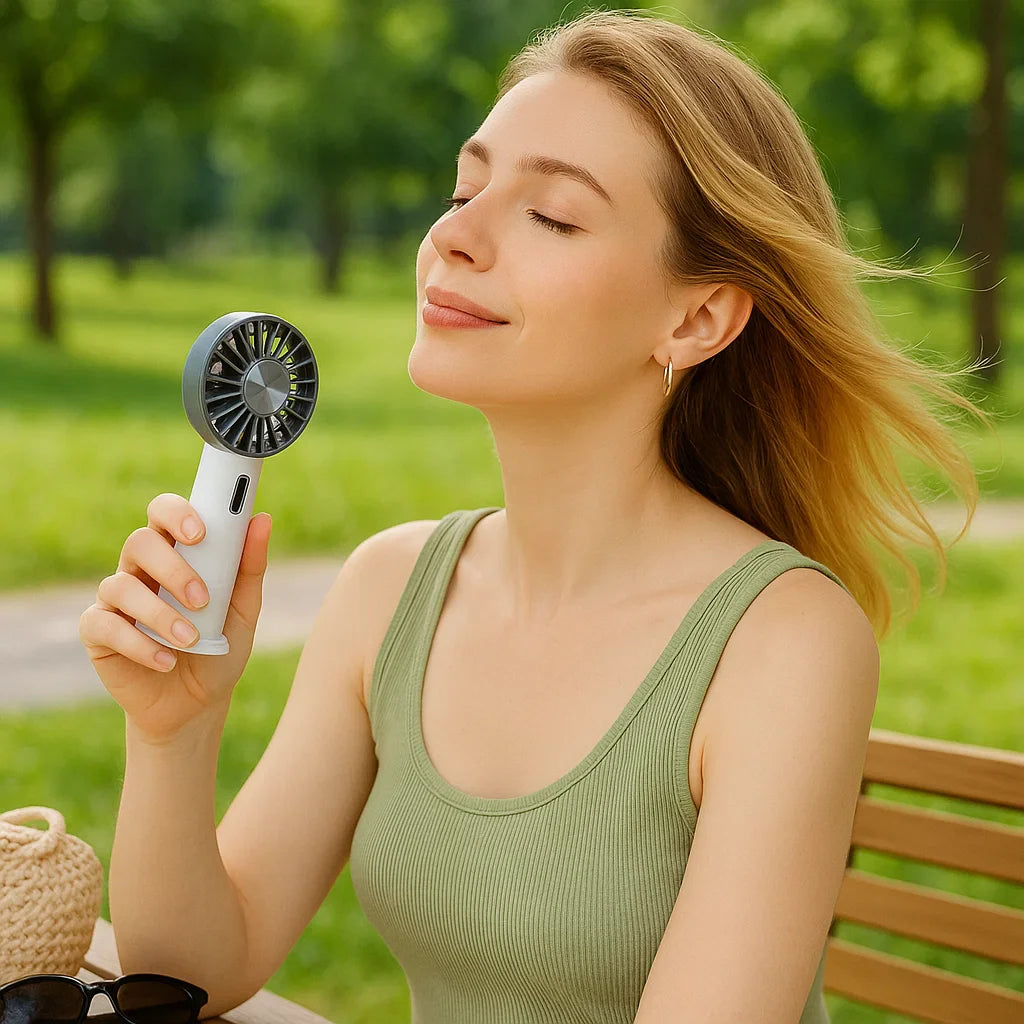 BowLift | Portable Air Conditioner Cooling Fan | Compact, Lightweight & Ideal for Home, Office & Outdoor Use | Portable Handheld Fans