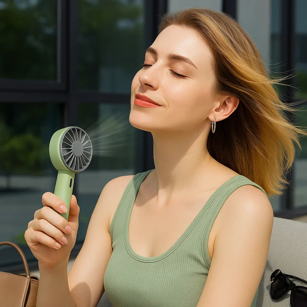 BowLift | Portable Air Conditioner Cooling Fan | Compact, Lightweight & Ideal for Home, Office & Outdoor Use | Portable Handheld Fans
