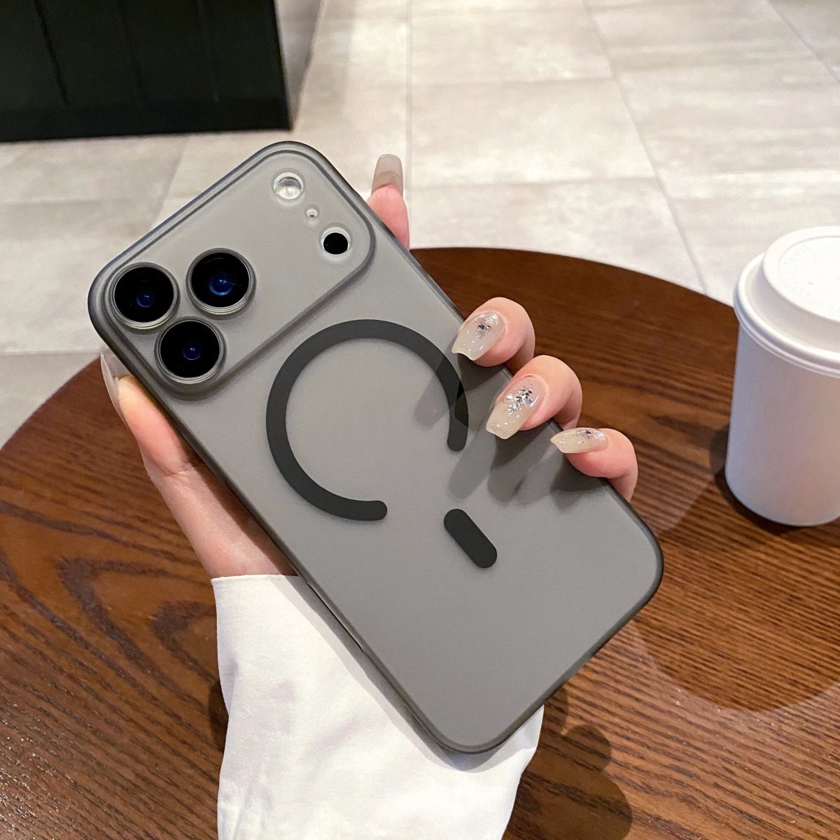 BowLift | AURACLEAR – Ultra-Thin Matte Clear MagSafe Case for iPhone