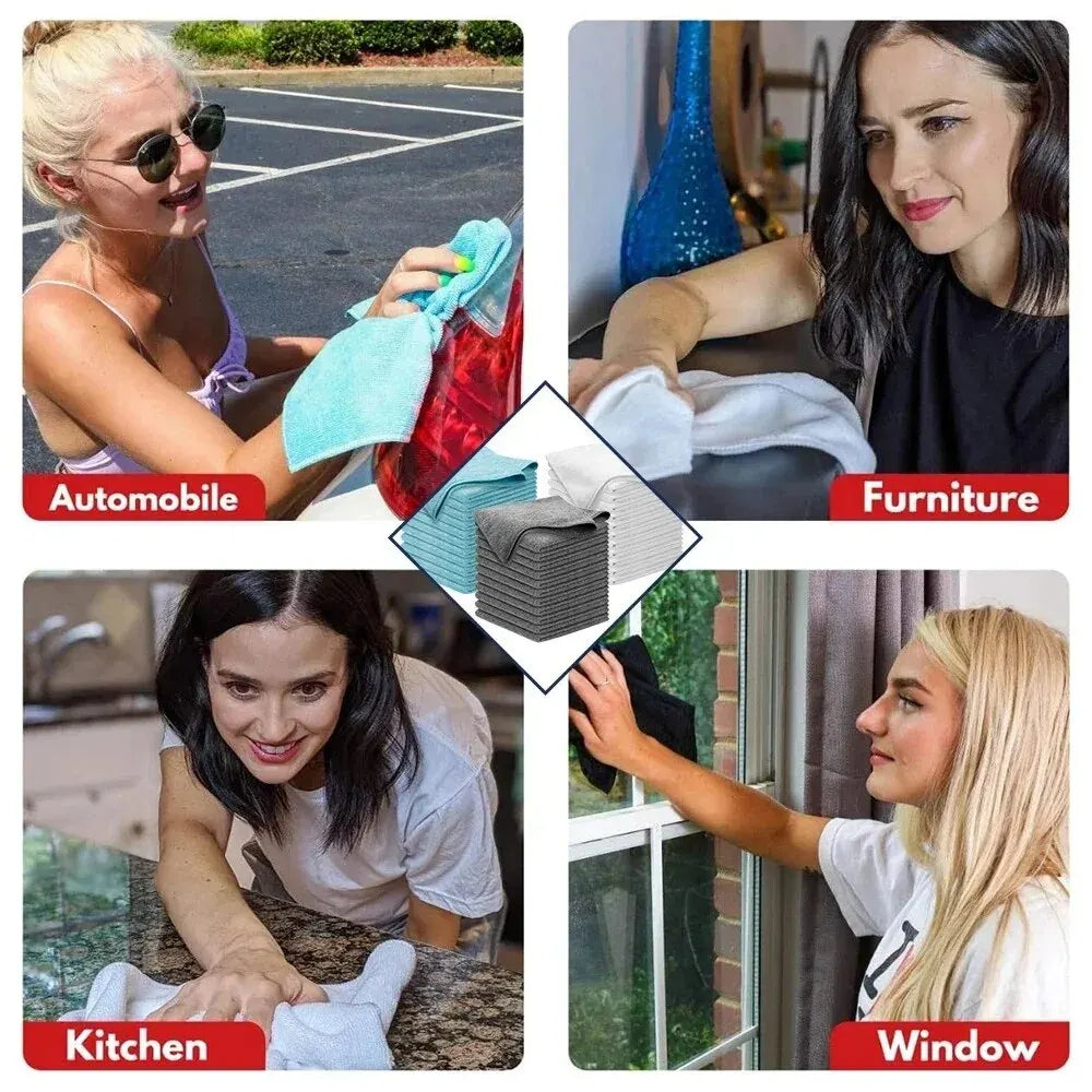 BowLift | Auto Microfiber Cloths Set (10 Pieces) - UltraClean