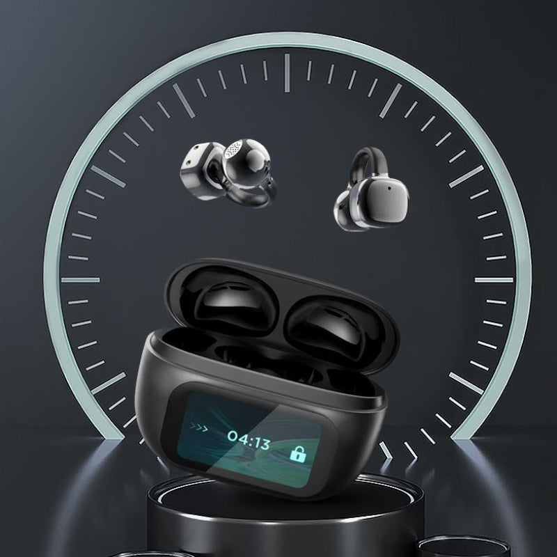 BowLift | Clip-On Ear LCD Full Color Touchscreen Audio Wireless Headphones