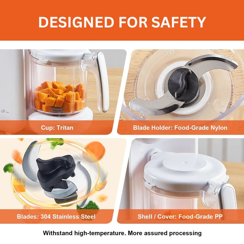 BowLift | 5-in-1 Baby Food Maker with with Advanced Safety Features