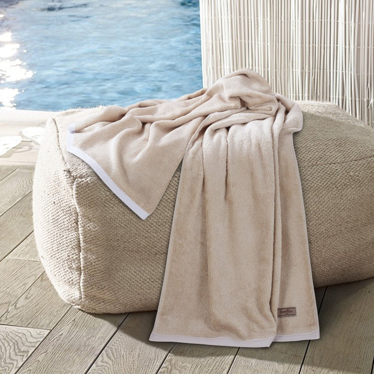 BowLift | Bambora Plush Bath Towel | Extra-soft bamboo fabric for spa, gym, and home use
