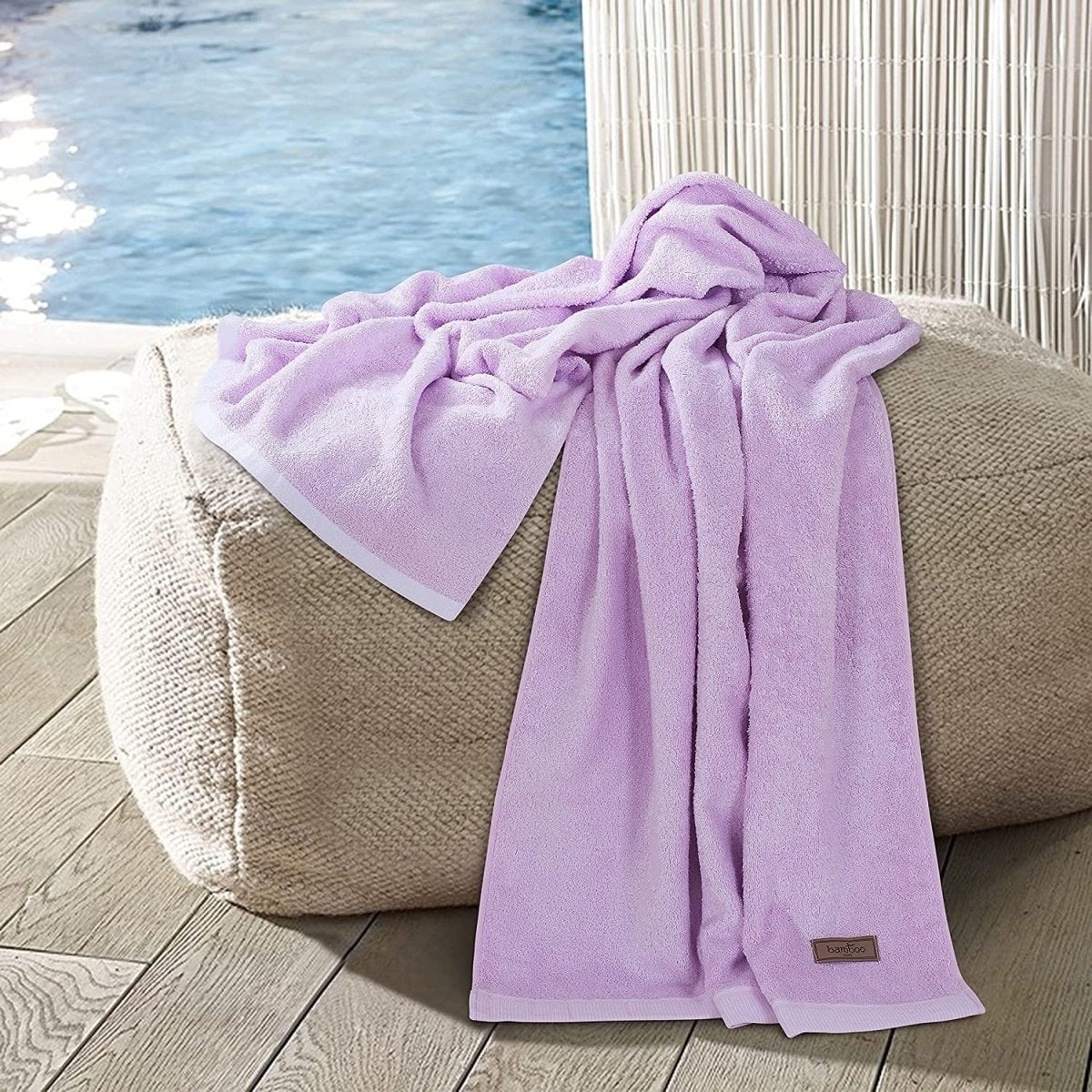 BowLift | Bambora Plush Bath Towel | Extra-soft bamboo fabric for spa, gym, and home use