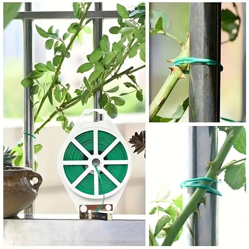 BowLift | Garden Wire Twist Band – 50m Roll for Plants and Gardening