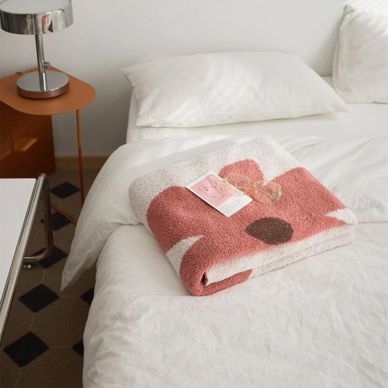 BowLift | Bohemian Flower Knitted Throw Blanket