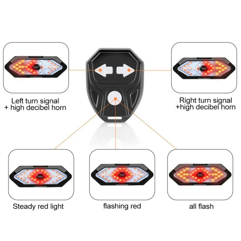 BowLift | BikeGuard Light – Rechargeable bicycle rear light with remote control & 32 LEDs for maximum safety