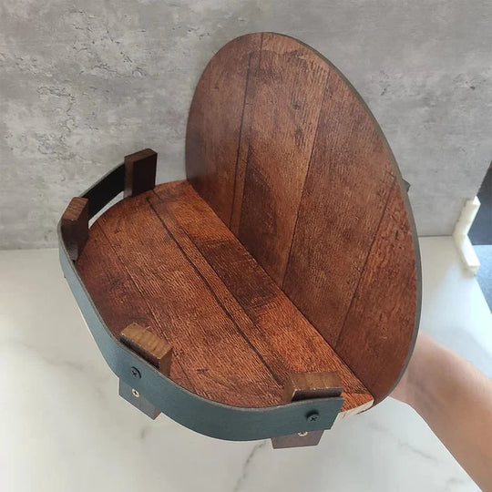 BowLift | Bourbon Whiskey Barrel Shelf - Rustic Bar Accessories