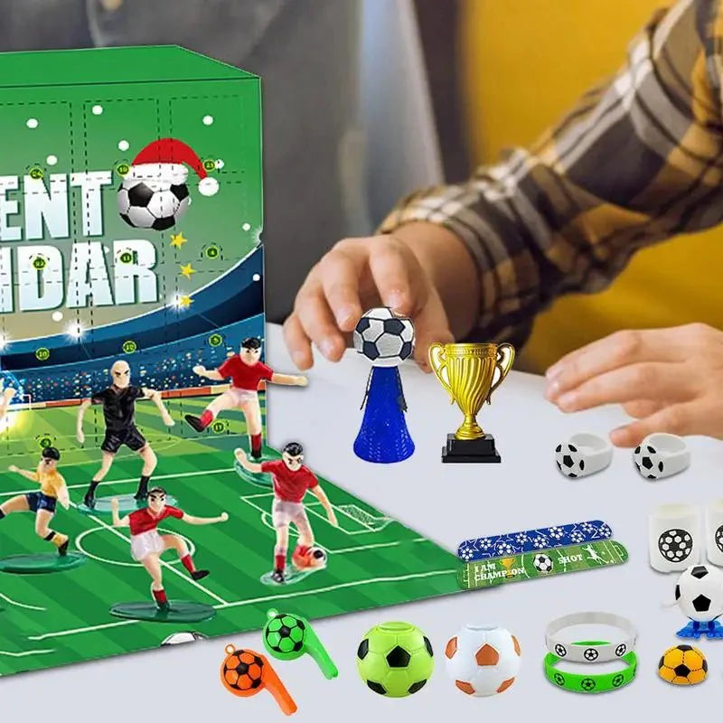 BowLift | BoxCalendar – Advent calendar for children with a football stadium to build yourself