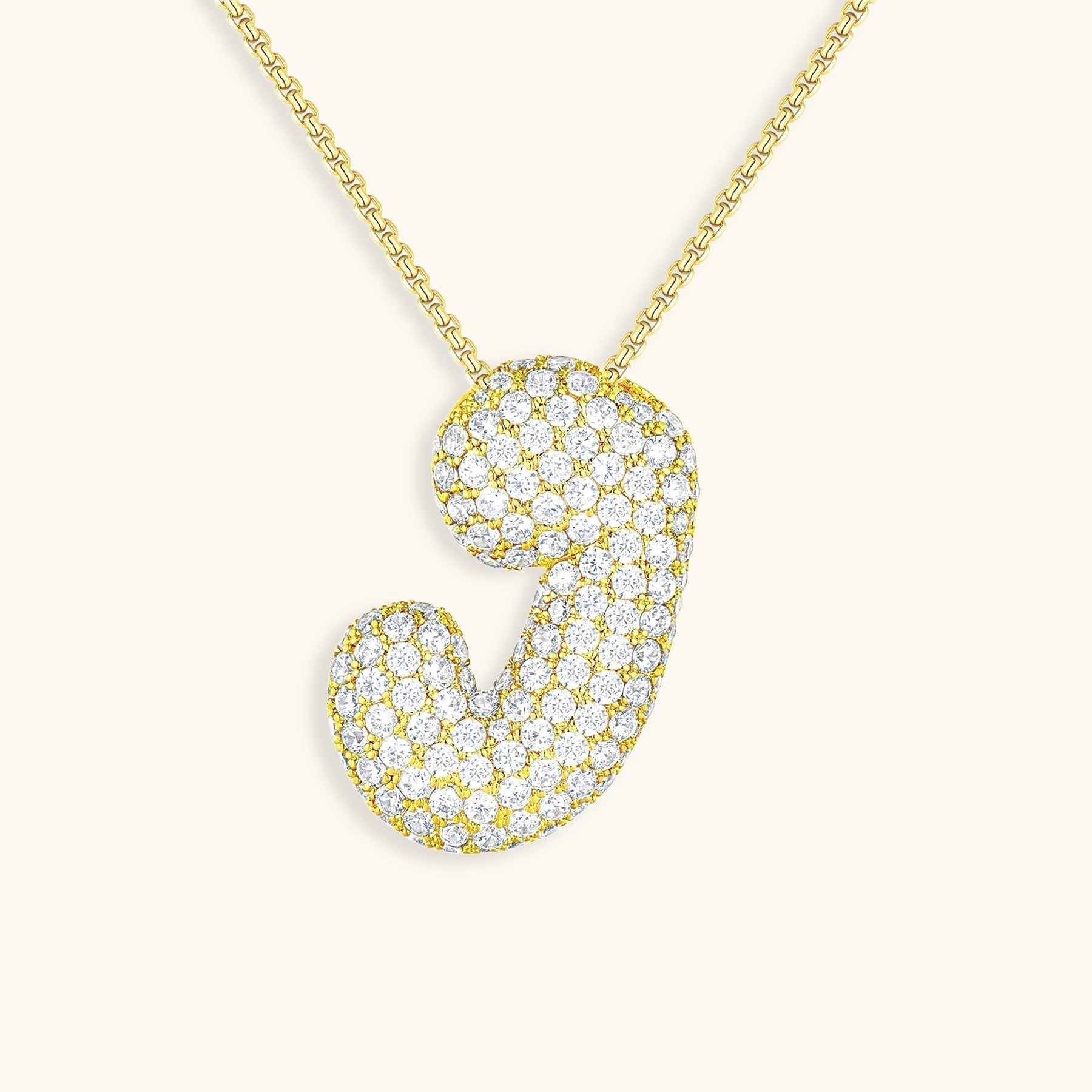 BowLift | Bubble Initial-Diamond-Necklace