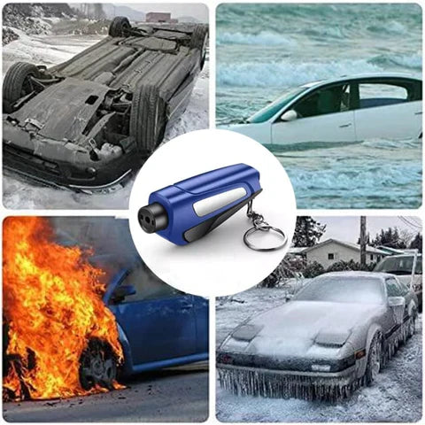 BowLift | Car emergency hammer with seat belt cutter – Compact safety hammer for rescue & escape