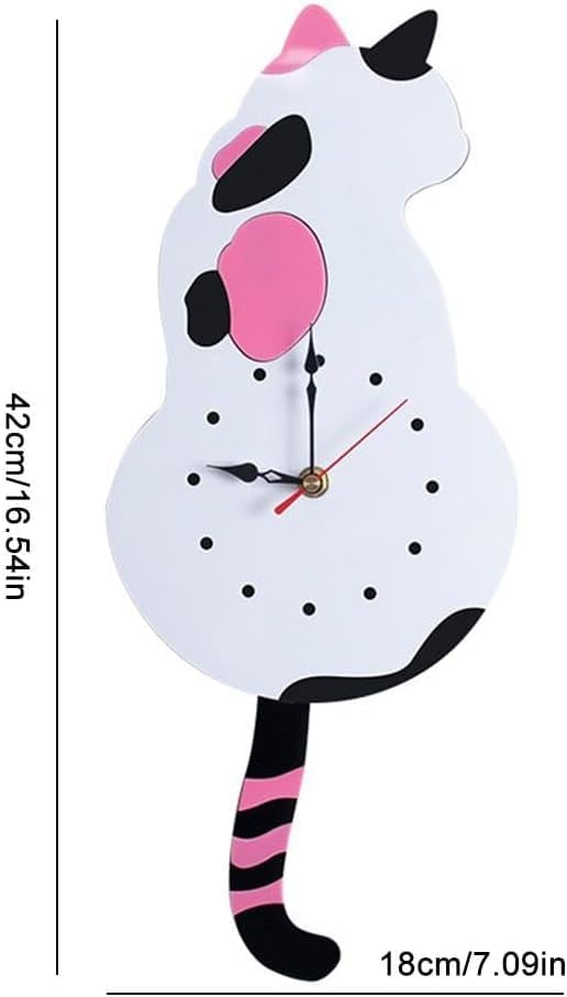BowLift | Creative Cute Cat Clock With A Movable Tail