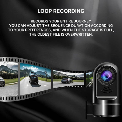 BowLift | High-Definition Car Dashcam with Night Vision & Loop Recording for Vehicle Security and Accident Monitoring