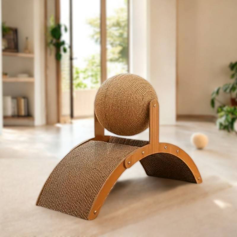 BowLift | Durable Cat Scratching Post with Sisal Ball