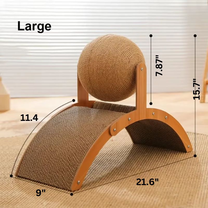BowLift | Durable Cat Scratching Post with Sisal Ball