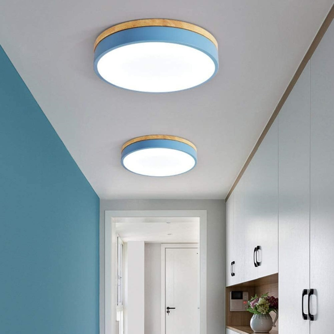 BowLift | Ceiling Light Modern Wood LED Flush Fitting