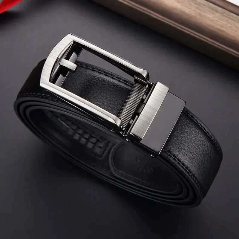 BowLift | Adjustable No-Hole Leather Belt for Men
