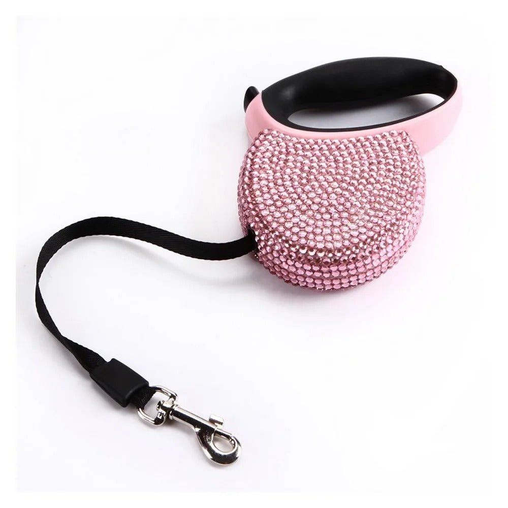 BowLift | CHICCANIN Leash – Retractable Dog Leash with Rhinestone Design