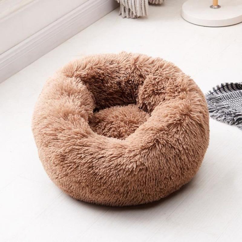 BowLift | PawNest Calming Donut Cat Bed | Round Plush Nest | Stress-Reducing & Cozy | Perfect for Cats & Small Dogs