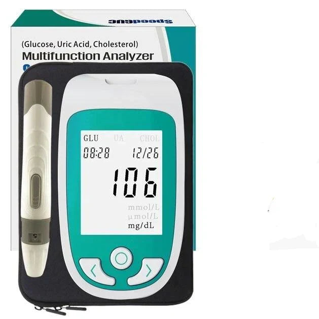 BowLift | Digital Blood Glucose Cholesterol Monitor Kit Home Health Test